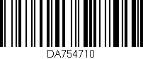 Código de barras (EAN, GTIN, SKU, ISBN): 'DA754710'