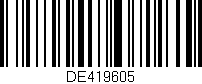 Código de barras (EAN, GTIN, SKU, ISBN): 'DE419605'