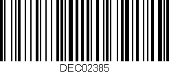 Código de barras (EAN, GTIN, SKU, ISBN): 'DEC02385'