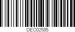 Código de barras (EAN, GTIN, SKU, ISBN): 'DEC02585'