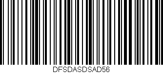 Código de barras (EAN, GTIN, SKU, ISBN): 'DFSDASDSAD56'