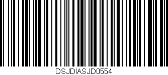 Código de barras (EAN, GTIN, SKU, ISBN): 'DSJDIASJD0554'