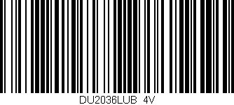 Código de barras (EAN, GTIN, SKU, ISBN): 'DU2036LUB/4V'