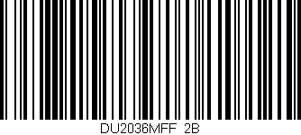 Código de barras (EAN, GTIN, SKU, ISBN): 'DU2036MFF/2B'