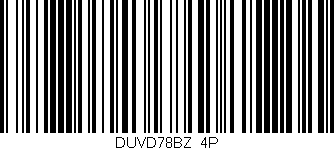 Código de barras (EAN, GTIN, SKU, ISBN): 'DUVD78BZ/4P'