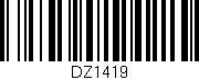 Código de barras (EAN, GTIN, SKU, ISBN): 'DZ1419'