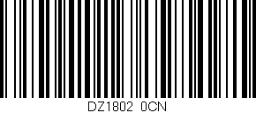 Código de barras (EAN, GTIN, SKU, ISBN): 'DZ1802/0CN'