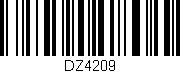 Código de barras (EAN, GTIN, SKU, ISBN): 'DZ4209'