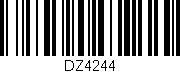 Código de barras (EAN, GTIN, SKU, ISBN): 'DZ4244'