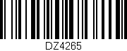 Código de barras (EAN, GTIN, SKU, ISBN): 'DZ4265'