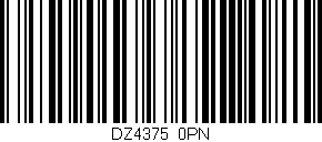 Código de barras (EAN, GTIN, SKU, ISBN): 'DZ4375/0PN'