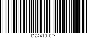 Código de barras (EAN, GTIN, SKU, ISBN): 'DZ4419/0PI'