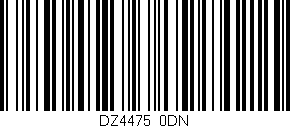 Código de barras (EAN, GTIN, SKU, ISBN): 'DZ4475/0DN'