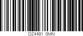 Código de barras (EAN, GTIN, SKU, ISBN): 'DZ4491/0MN'