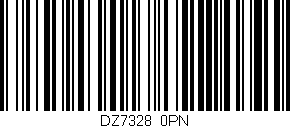 Código de barras (EAN, GTIN, SKU, ISBN): 'DZ7328/0PN'