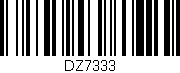 Código de barras (EAN, GTIN, SKU, ISBN): 'DZ7333'