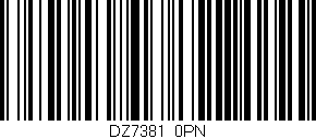 Código de barras (EAN, GTIN, SKU, ISBN): 'DZ7381/0PN'