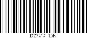 Código de barras (EAN, GTIN, SKU, ISBN): 'DZ7414/1AN'