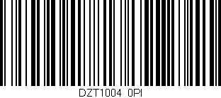Código de barras (EAN, GTIN, SKU, ISBN): 'DZT1004/0PI'