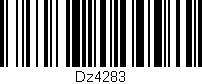 Código de barras (EAN, GTIN, SKU, ISBN): 'Dz4283'