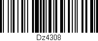 Código de barras (EAN, GTIN, SKU, ISBN): 'Dz4308'