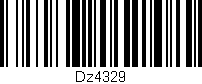 Código de barras (EAN, GTIN, SKU, ISBN): 'Dz4329'