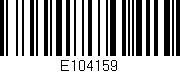 Código de barras (EAN, GTIN, SKU, ISBN): 'E104159'