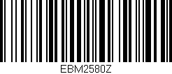 Código de barras (EAN, GTIN, SKU, ISBN): 'EBM2580Z'