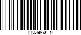 Código de barras (EAN, GTIN, SKU, ISBN): 'EBM4549/N'