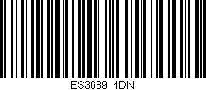 Código de barras (EAN, GTIN, SKU, ISBN): 'ES3689/4DN'