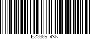 Código de barras (EAN, GTIN, SKU, ISBN): 'ES3885/4XN'