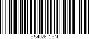 Código de barras (EAN, GTIN, SKU, ISBN): 'ES4026/2BN'