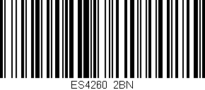 Código de barras (EAN, GTIN, SKU, ISBN): 'ES4260/2BN'