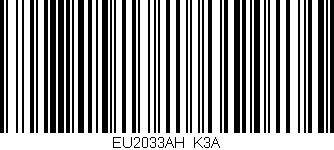 Código de barras (EAN, GTIN, SKU, ISBN): 'EU2033AH/K3A'