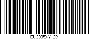 Código de barras (EAN, GTIN, SKU, ISBN): 'EU2035XY/2B'