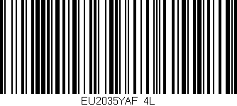 Código de barras (EAN, GTIN, SKU, ISBN): 'EU2035YAF/4L'