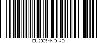 Código de barras (EAN, GTIN, SKU, ISBN): 'EU2035YNO/4D'