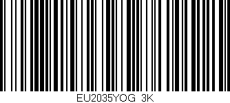 Código de barras (EAN, GTIN, SKU, ISBN): 'EU2035YOG/3K'