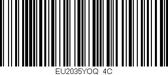 Código de barras (EAN, GTIN, SKU, ISBN): 'EU2035YOQ/4C'