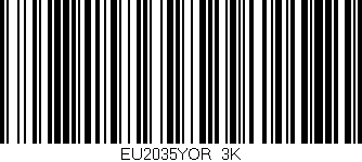 Código de barras (EAN, GTIN, SKU, ISBN): 'EU2035YOR/3K'