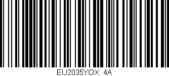 Código de barras (EAN, GTIN, SKU, ISBN): 'EU2035YOX/4A'