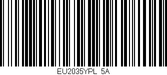 Código de barras (EAN, GTIN, SKU, ISBN): 'EU2035YPL/5A'