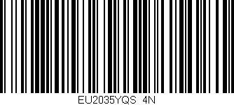 Código de barras (EAN, GTIN, SKU, ISBN): 'EU2035YQS/4N'