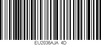 Código de barras (EAN, GTIN, SKU, ISBN): 'EU2036AJA/4D'
