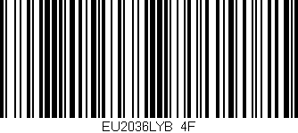 Código de barras (EAN, GTIN, SKU, ISBN): 'EU2036LYB/4F'