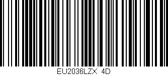 Código de barras (EAN, GTIN, SKU, ISBN): 'EU2036LZX/4D'