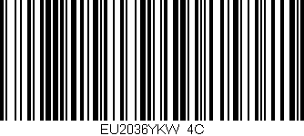 Código de barras (EAN, GTIN, SKU, ISBN): 'EU2036YKW/4C'