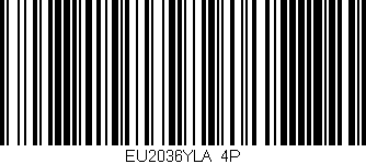 Código de barras (EAN, GTIN, SKU, ISBN): 'EU2036YLA/4P'