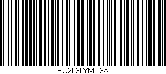 Código de barras (EAN, GTIN, SKU, ISBN): 'EU2036YMI/3A'