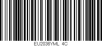 Código de barras (EAN, GTIN, SKU, ISBN): 'EU2036YML/4C'